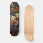 Vintages Stillleben mit Blume Skateboard (Vorderseite)
