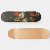 Vintages Stillleben mit Blume Skateboard (Horizontal)
