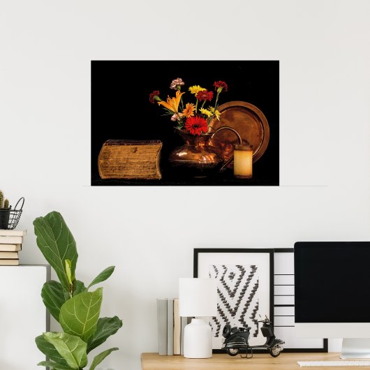 Vintages Stillleben Poster (Heimbüro)