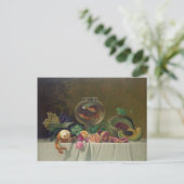 Vintages Stillleben Postkarte (Stehend Vorderseite)