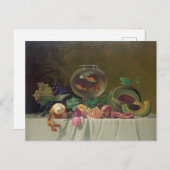 Vintages Stillleben Postkarte (Vorne/Hinten)