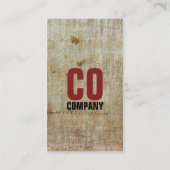 Vintages stilvolles Retro Rot eine schwarze Visitenkarte (Rückseite)