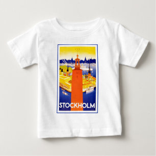 Vintages Stockholm Schweden Baby T-shirt