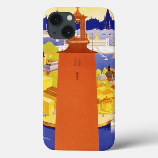 Vintages Stockholm Schweden Case-Mate iPhone Hülle (Rückseite)