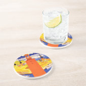 Vintages Stockholm Schweden Getränkeuntersetzer (Seite)