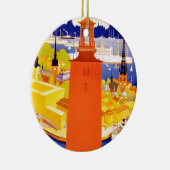 Vintages Stockholm Schweden Keramikornament (Rechts)