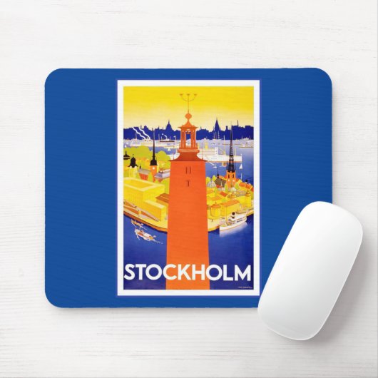 Vintages Stockholm Schweden Mousepad (Mit Mouse)