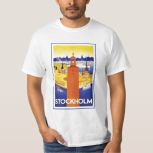 Vintages Stockholm Schweden T-Shirt