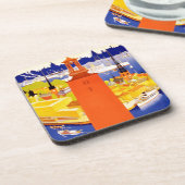 Vintages Stockholm Schweden Untersetzer (Linke Seite)