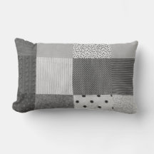 Vintages Stoffdesign Schwarz-Weiß-Fliesen