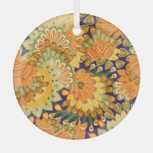 Vintages Stoffmuster: nahe Textur. Ornament Aus Glas