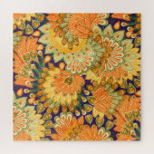 Vintages Stoffmuster: nahe Textur. Puzzle (Horizontal)