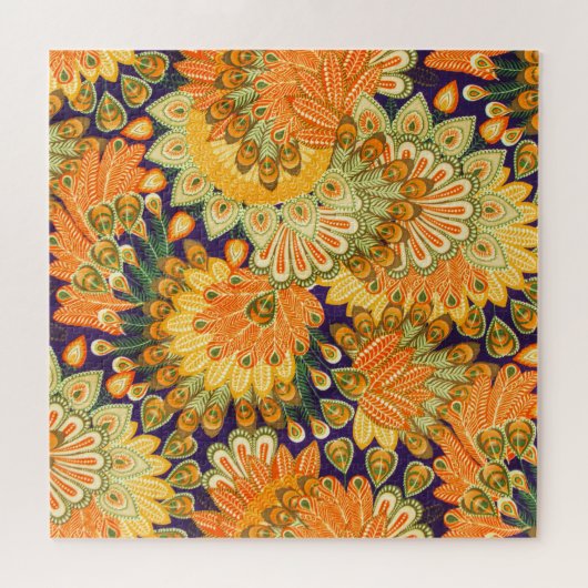 Vintages Stoffmuster: nahe Textur. Puzzle (Horizontal)