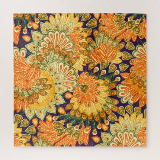 Vintages Stoffmuster: nahe Textur. Puzzle (Vertikal)