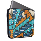 Vintages Stoffmuster nahtlos mit Grunge-Effekt Laptopschutzhülle (Vorne Rechts)