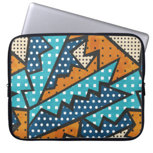 Vintages Stoffmuster nahtlos mit Grunge-Effekt Laptopschutzhülle