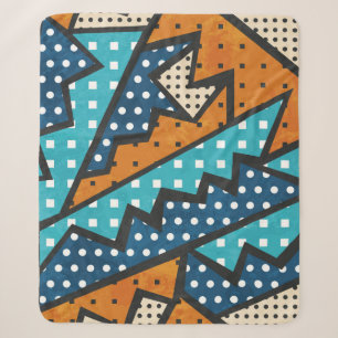 Vintages Stoffmuster nahtlos mit Grunge-Effekt Sherpadecke