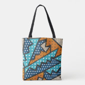 Vintages Stoffmuster nahtlos mit Grunge-Effekt Tasche (Rückseite)