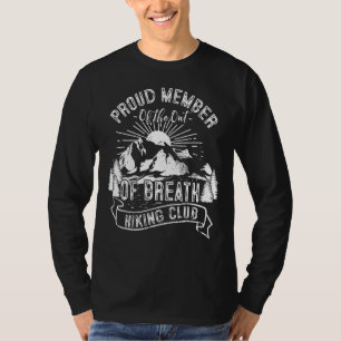 Vintages, stolzes Mitglied der atemfreien Wanderun T-Shirt