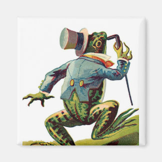 Vintages Storybook Dancing Frosch Magnet