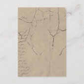 Vintages Storybook Floral Baby Dusche Begleitkarte (Rückseite)