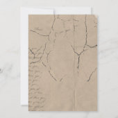 Vintages Storybook Floral Baby Dusche Einladung (Rückseite)