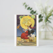 Vintages Storybook Halloween 1900 Postkarte (Stehend Vorderseite)