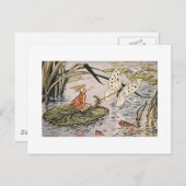 Vintages Storybook Thumbelina Postkarte (Vorne/Hinten)