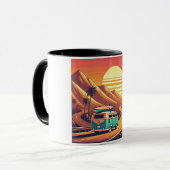Vintages Straßenreiseabenteuer Van Tasse (Vorderseite Links)