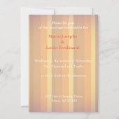 Vintages Straußenpaar, blassorange Einladung (Rückseite)