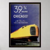 Vintages Streamliner-Ladegerät Poster (Vorne)