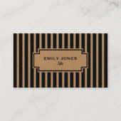 Vintages Strickpapier Visitenkarte (Vorderseite)