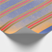 VINTAGES STRIPED WRAPPING PAPIER FÜR CHRISTMAS GESCHENKPAPIER (Ecke)