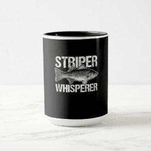 Vintages Striper Whisperfischen Lover Geschenk Tasse