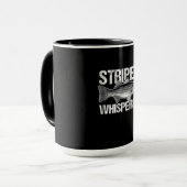 Vintages Striper Whisperfischen Lover Geschenk Tasse (Vorderseite Links)