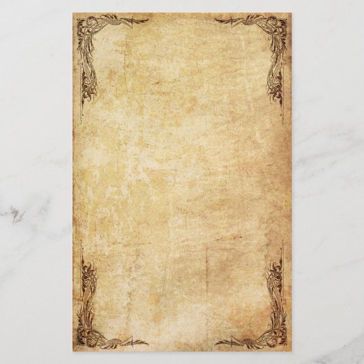 Vintages Strudel-Briefpapier Briefpapier (Vorderseite)