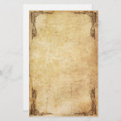 Vintages Strudel-Briefpapier Briefpapier (Vorne/Hinten)