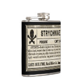 Vintages Strychnin-Giftetikett Flachmann (Rechts)