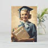 Vintages Studentenheft Ankündigung (Stehend Vorderseite)