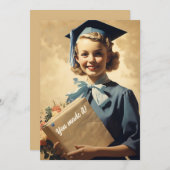 Vintages Studentenheft Ankündigung (Vorne/Hinten)