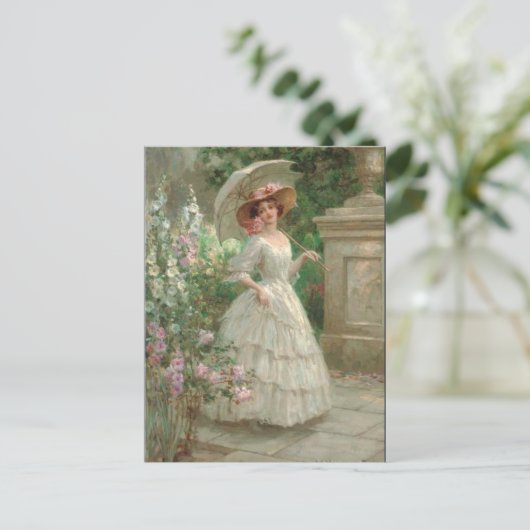 Vintages Südklassemädchen Postkarte (Stehend Vorderseite)