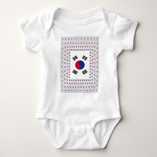 Vintages Südkorea Baby Strampler (Vorderseite)