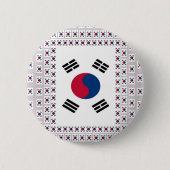 Vintages Südkorea Button (Vorderseite)