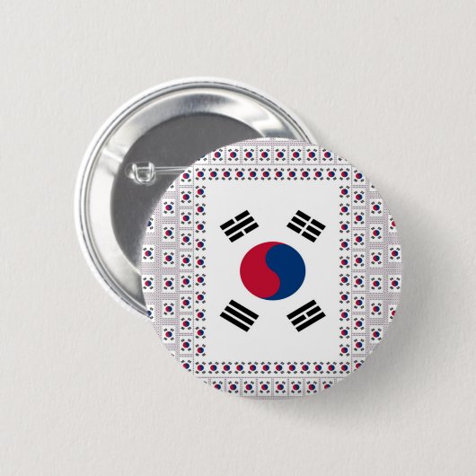 Vintages Südkorea Button (Vorne & Hinten)