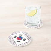 Vintages Südkorea Sandstein Untersetzer (Seite)