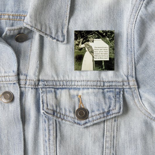 Vintages Suffragette-Button Button (Beispiel)