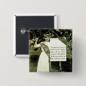 Vintages Suffragette-Button Button (Vorne & Hinten)