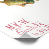 Vintages Sukkulent Illustrations-Poster Poster (Ecke)