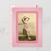 Vintages Sun Bather Beach Babes Postkarte (Vorne/Hinten)