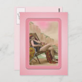 Vintages Sun Bather Beach Babes Postkarte (Vorne/Hinten)